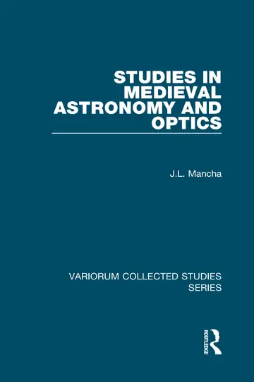 Cover of Studies in Medieval Astronomy and Optics