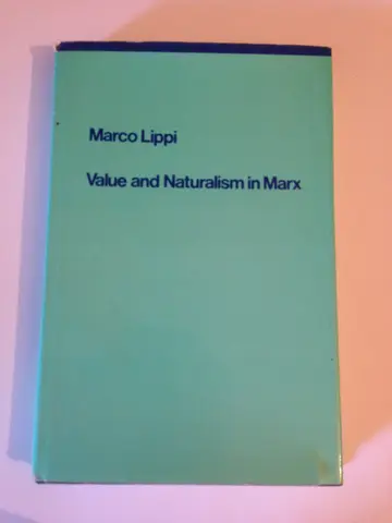 Cover of Value and Naturalism in Marx