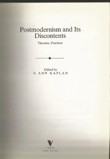 Cover of Postmodernism and Its Discontents