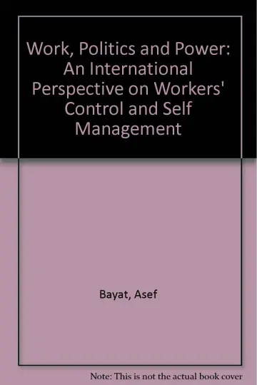 Cover of Work, Politics and Power