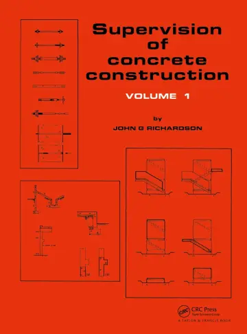 Cover of Supervision of Concrete Construction