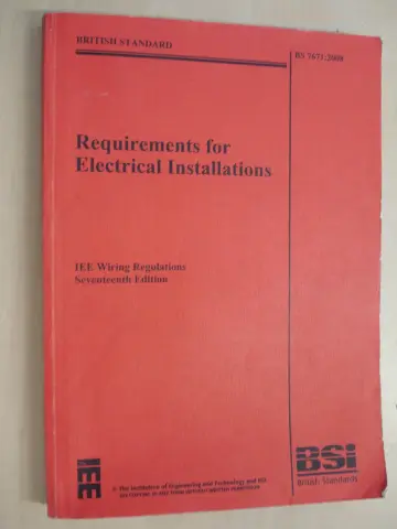 Cover of IEE Wiring Regulations