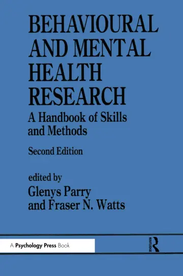 Cover of Behavioural and Mental Health Research