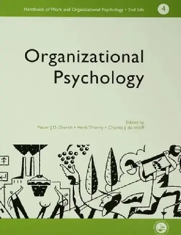 Cover of A Handbook of Work and Organizational Psychology