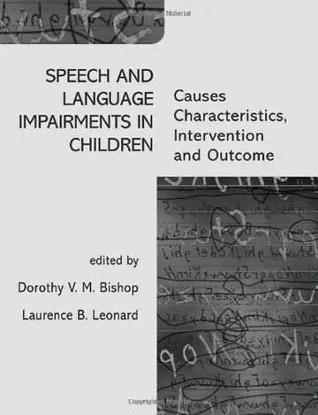 Cover of Speech and Language Impairments in Children