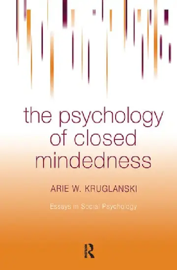 Cover of The Psychology of Closed Mindedness