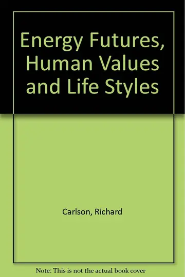 Cover of Energy Futures, Human Values, and Lifestyles