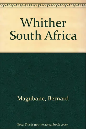 Cover of Whither South Africa