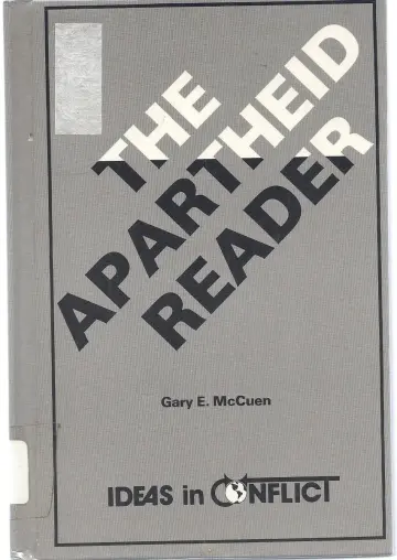 Cover of The Apartheid Reader