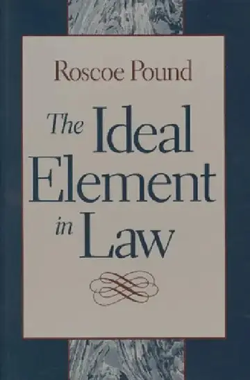 Cover of The Ideal Element in Law