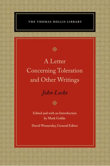 Cover of Letter Concerning Toleration & Other Writings