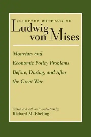 Cover of Monetary and Economic Policy Problems Before, During, and After the Great War