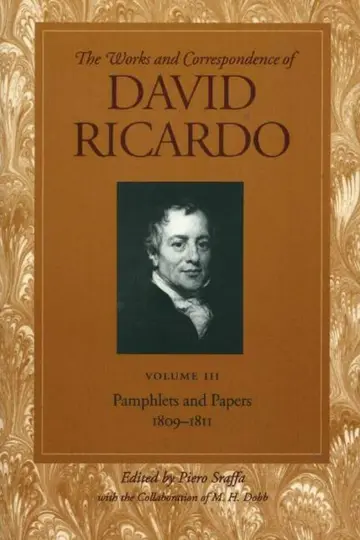 Cover of Works & Correspondence of David Ricardo, Volume 03