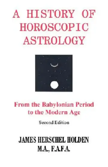 Cover of History of Horoscopic Astrology