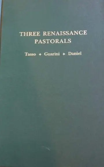 Cover of Three Renaissance Pastorals