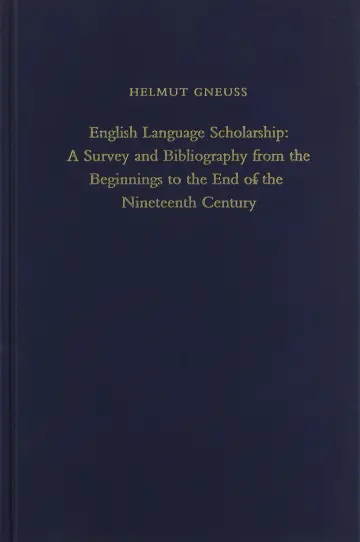 Cover of English Language Scholarship