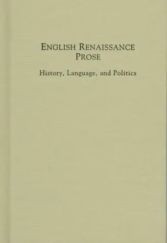 Cover of English Renaissance Prose