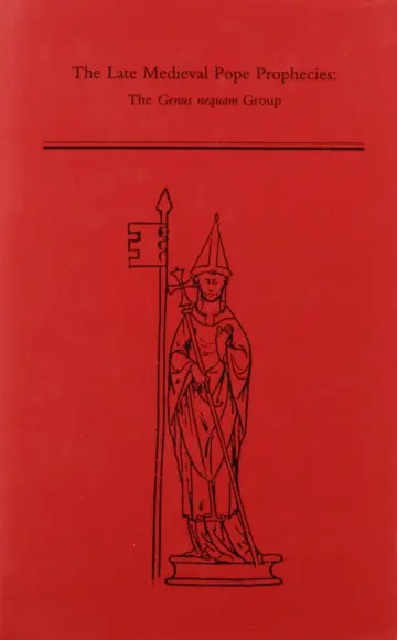 Cover of The Late Medieval Pope Prophecies