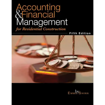 Cover of Accounting & Financial Management for Residential Construction