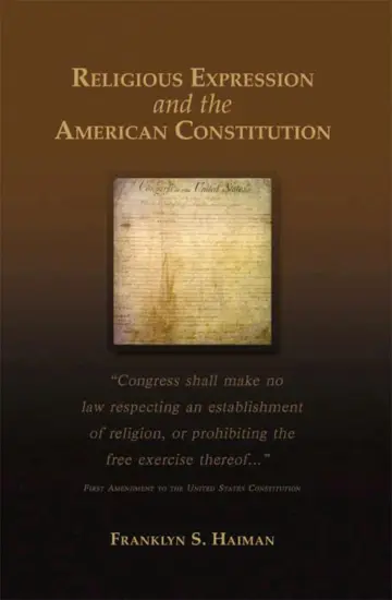 Cover of Religious Expression and the American Constitution