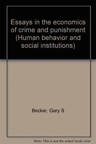 Cover of Essays in the economics of crime and punishment