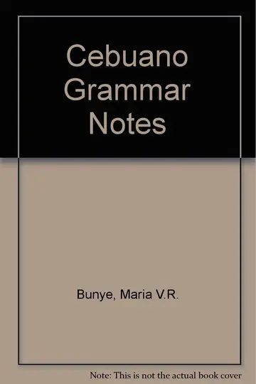 Cover of Cebuano Grammar Notes