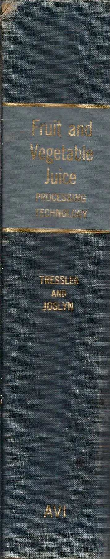 Cover of Fruit and Vegetable Juice Processing Technology