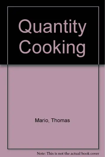 Cover of Quantity Cooking