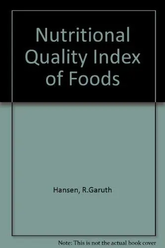 Cover of Nutritional Quality Index of Foods