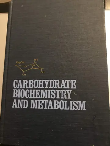 Cover of Carbohydrate biochemistry and metabolism
