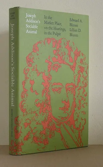 Cover of Joseph Addison's Sociable Animal