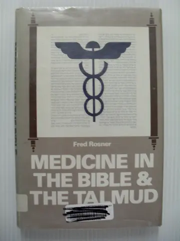 Cover of Medicine in the Bible and the Talmud