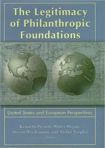 Cover of Legitimacy of Philanthropic Foundations