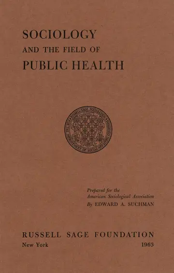 Cover of Sociology and the Field of Public Health