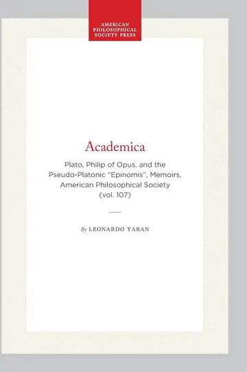 Cover of Academica