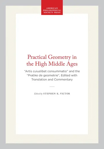 Cover of Practical Geometry in the High Middle Ages