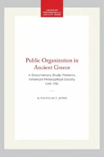 Cover of Public Organization in Ancient Greece