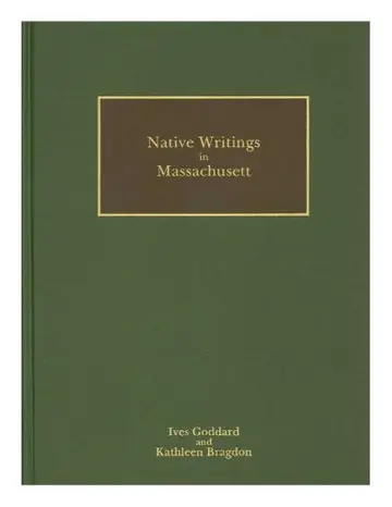 Cover of Native Writings in Massachusetts