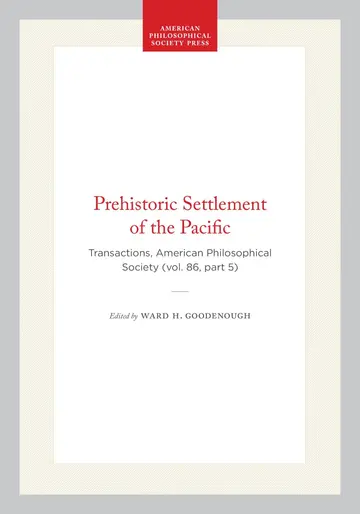 Cover of Prehistoric Settlement of the Pacific