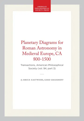 Cover of Planetary Diagrams for Roman Astronomy in Medieval Europe, CA. 800-1500