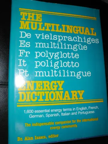 Cover of The Multilingual Energy Dictionary