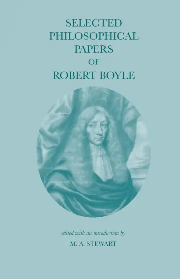 Cover of Selected Philosophical Papers of Robert Boyle