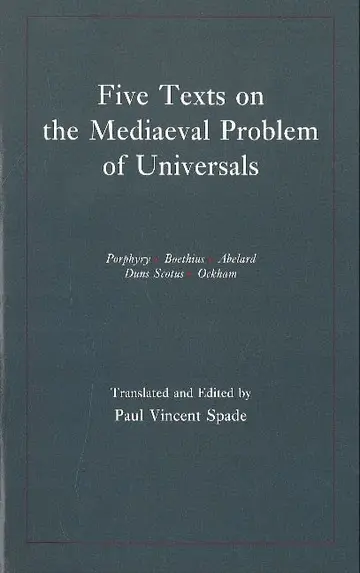 Cover of Five Texts on the Mediaeval Problem of Universals