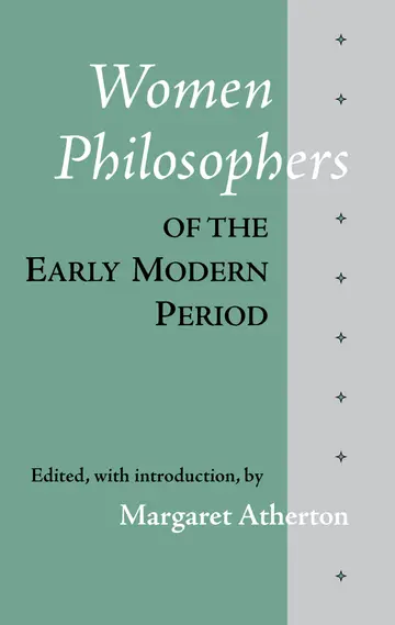 Cover of Women Philosophers of the Early Modern Period