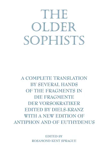 Cover of The Older Sophists