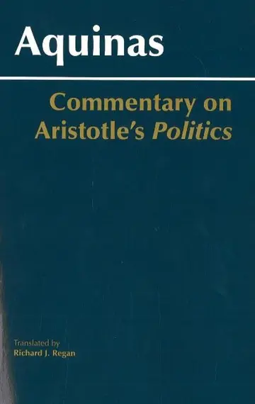 Cover of Commentary on Aristotle's Politics