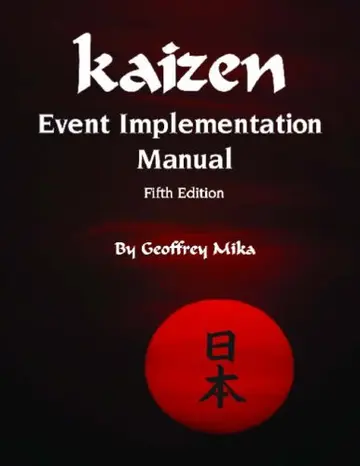 Cover of Kaizen Event Implementation Manual