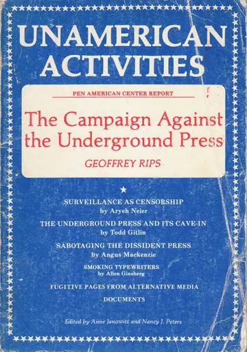 Cover of Unamerican Activities