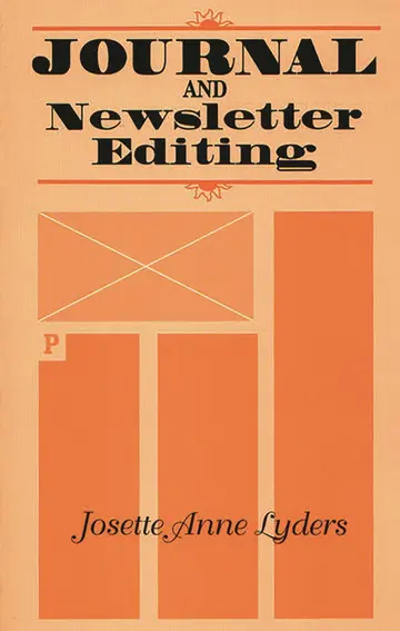 Cover of Journal and Newsletter Editing