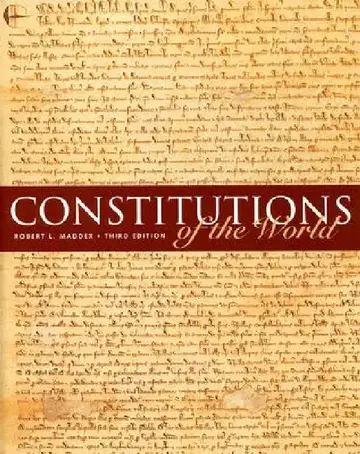 Cover of Constitutions of the World